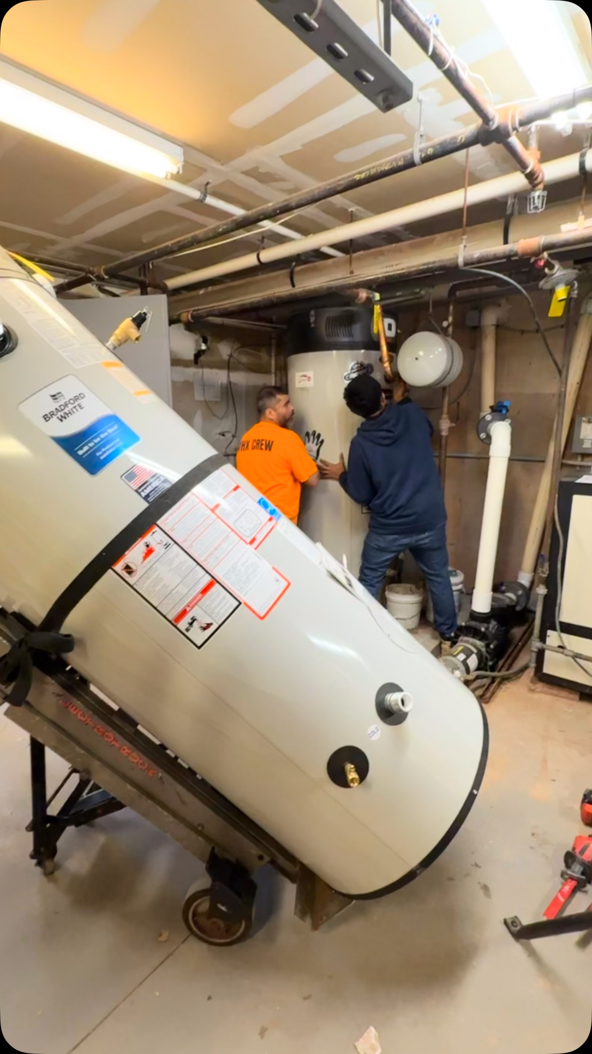 Water heater installation